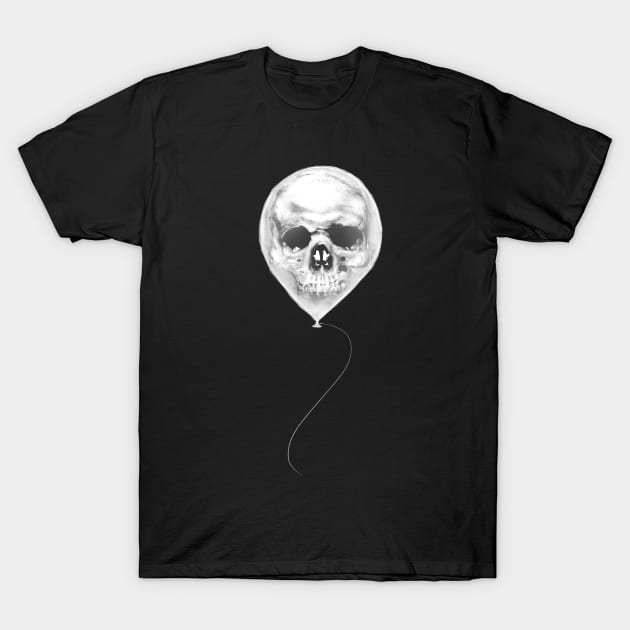 Ballon Skull T-Shirt by gastaocared